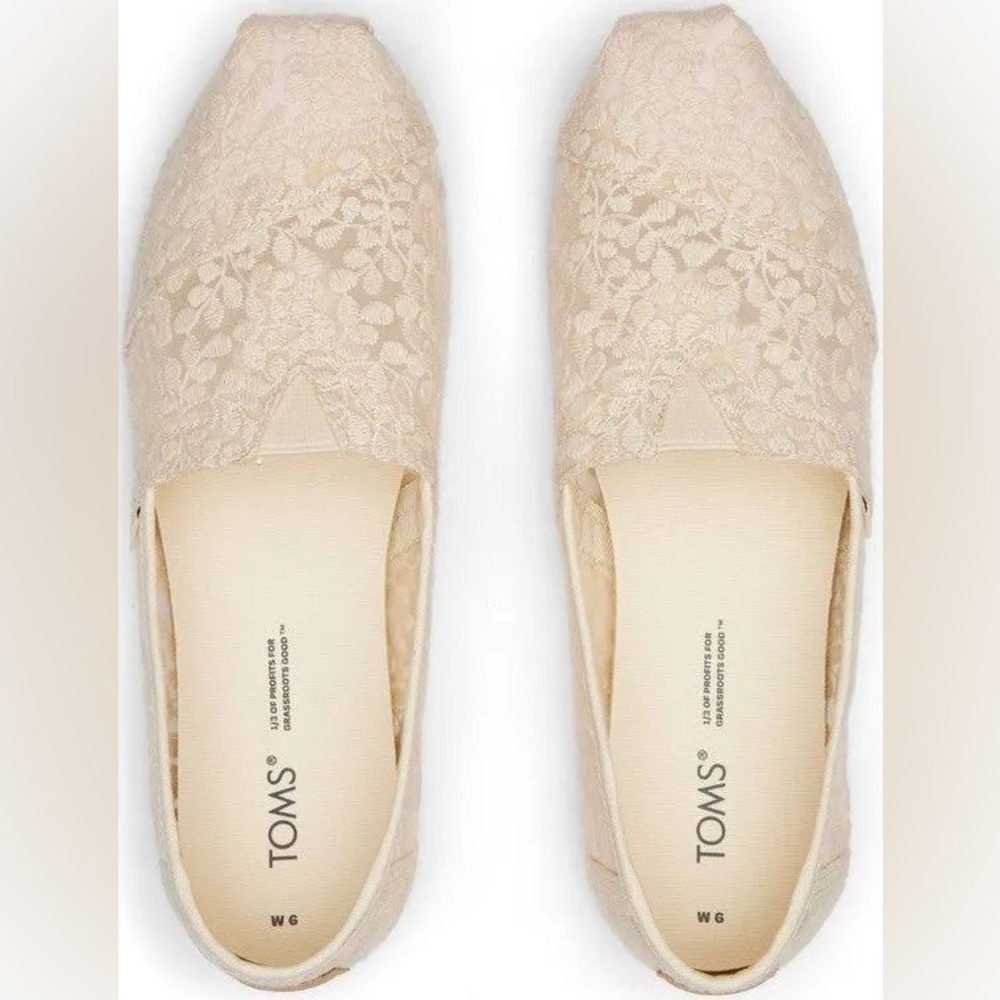 TOMS Women's Warm Alpargata Natural Botanical Lace